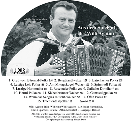 DRCD-1112 Willi Agaton "Buchbeilage"